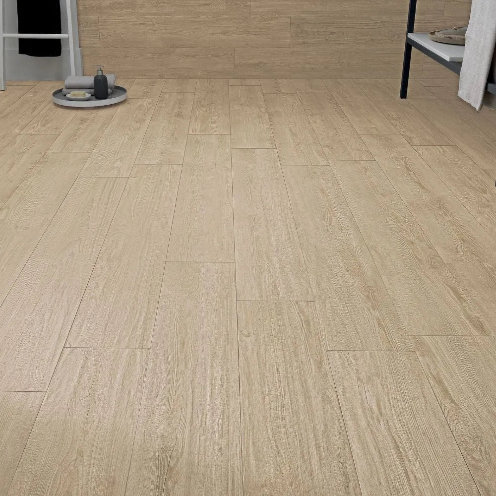 Callais Fisque Cape Wood Effect Tile Hallway Floor and Wall