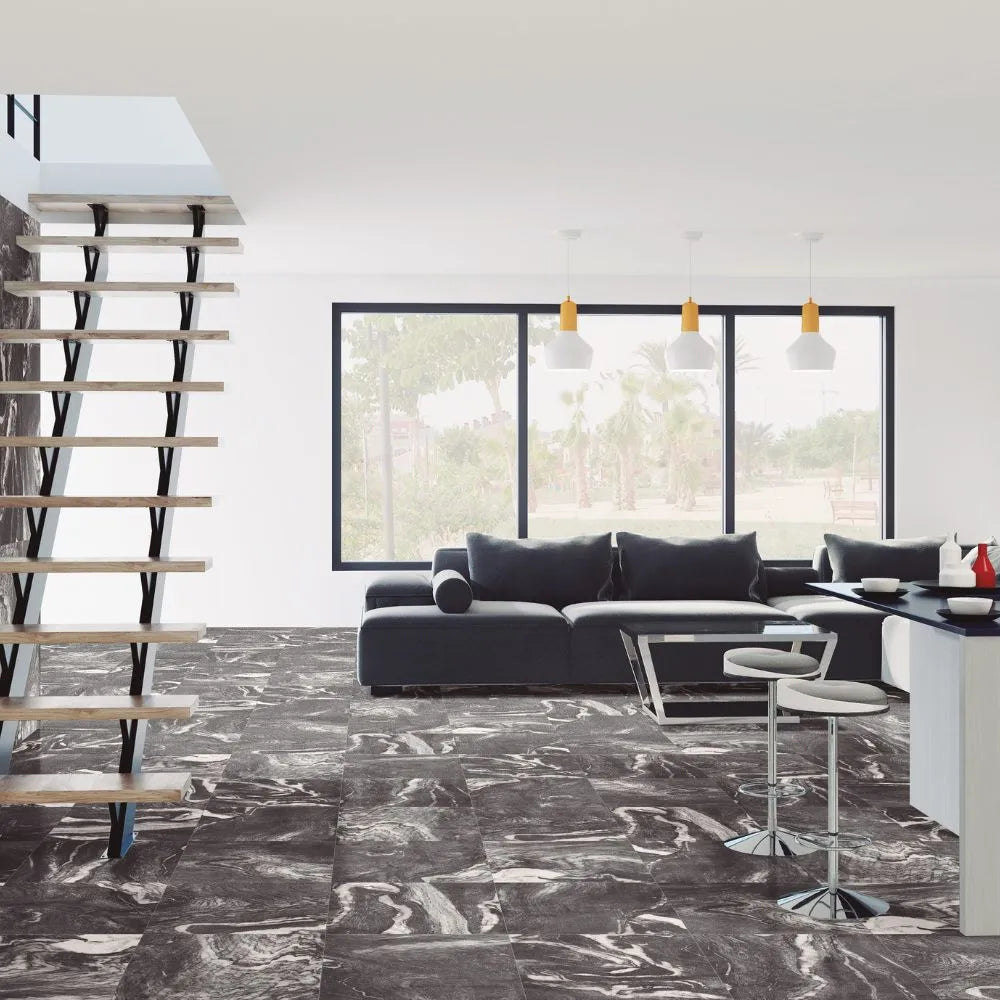 Decovo Black Soft Living Room