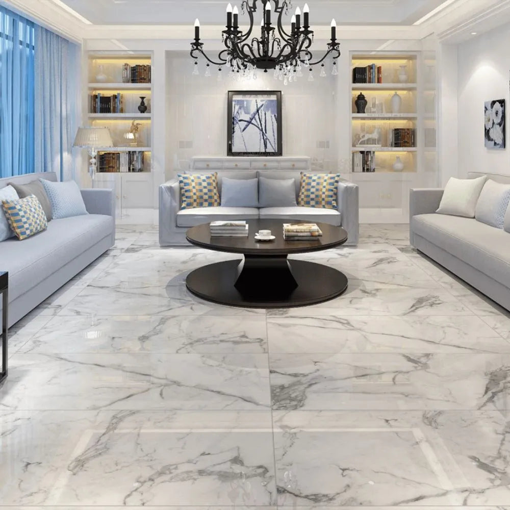 Dover Grey Stone Effect Porcelain Tile