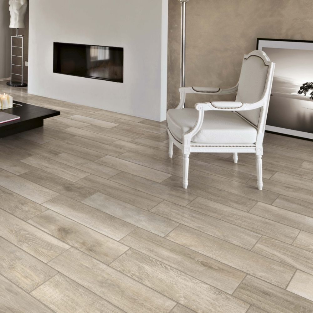 Forest Wood Beige 7.5 x 45cm Lining Room Floor