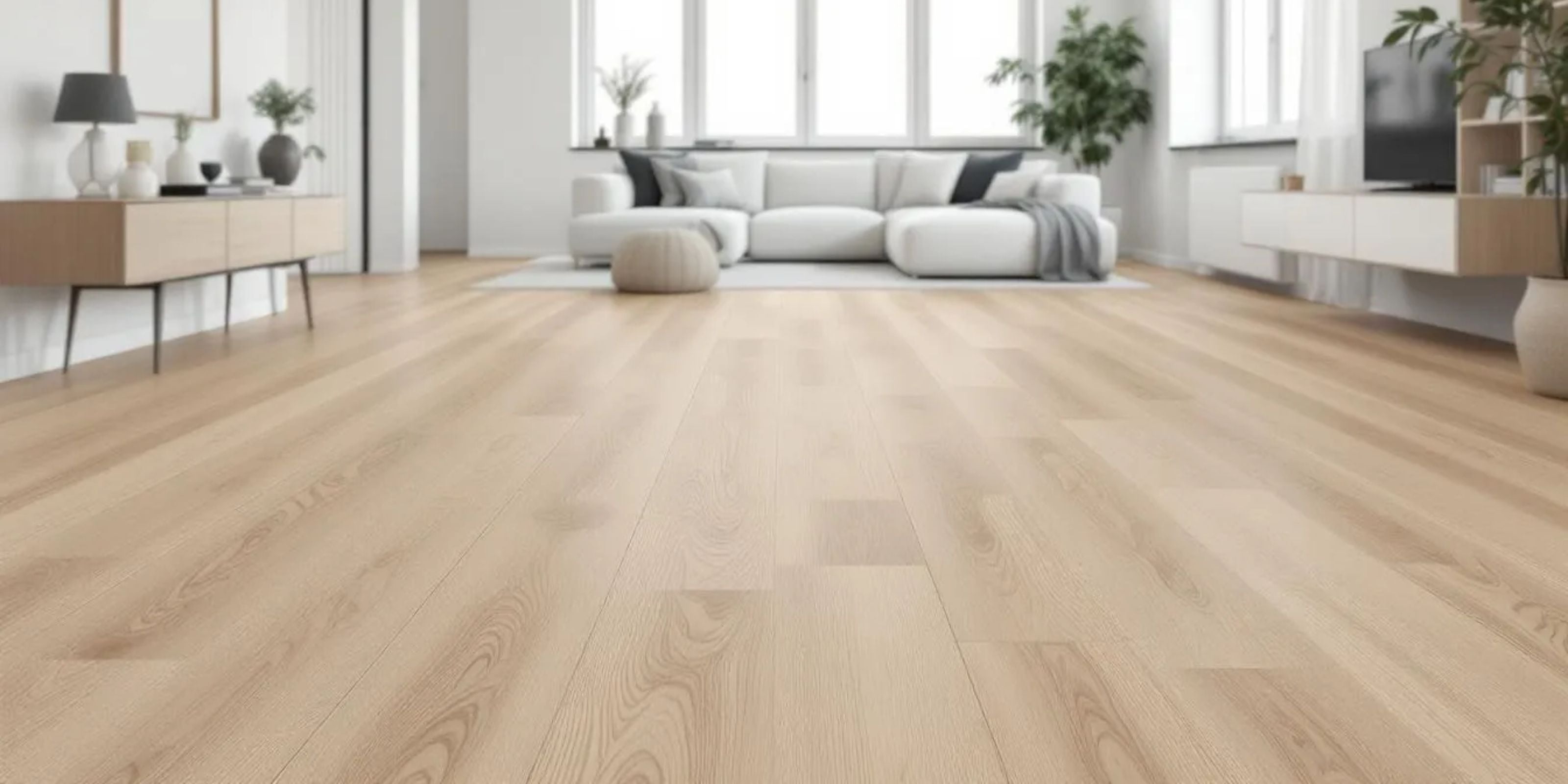 A beautiful display of wood effect porcelain flooring showcasing its natural wood appearance.