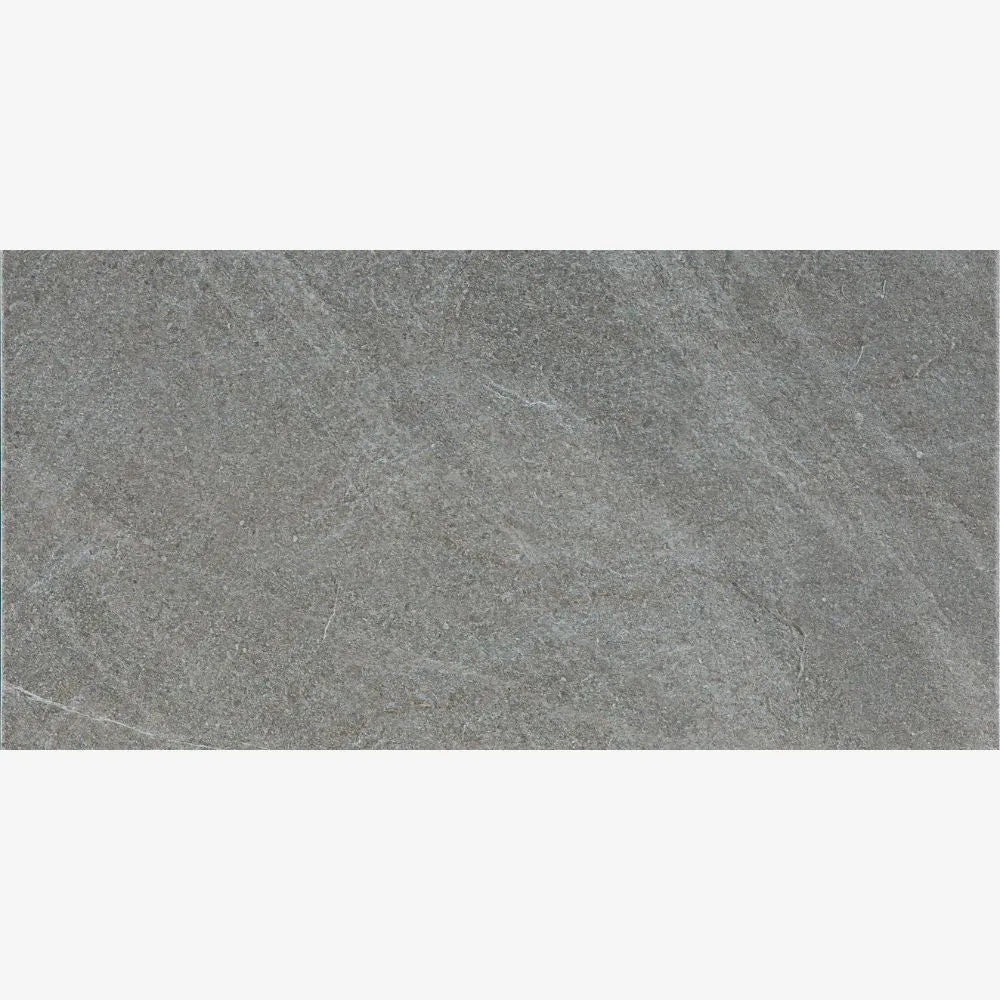 Tabor Grey Stone Effect matt Porcelain Tile Swatch