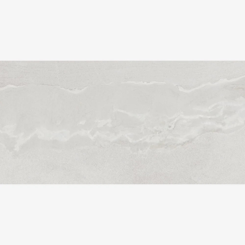 Whitmore Blanco Matt Stone Effect Floor and Wall Porcelain Tile Swatch 45 x 90cm