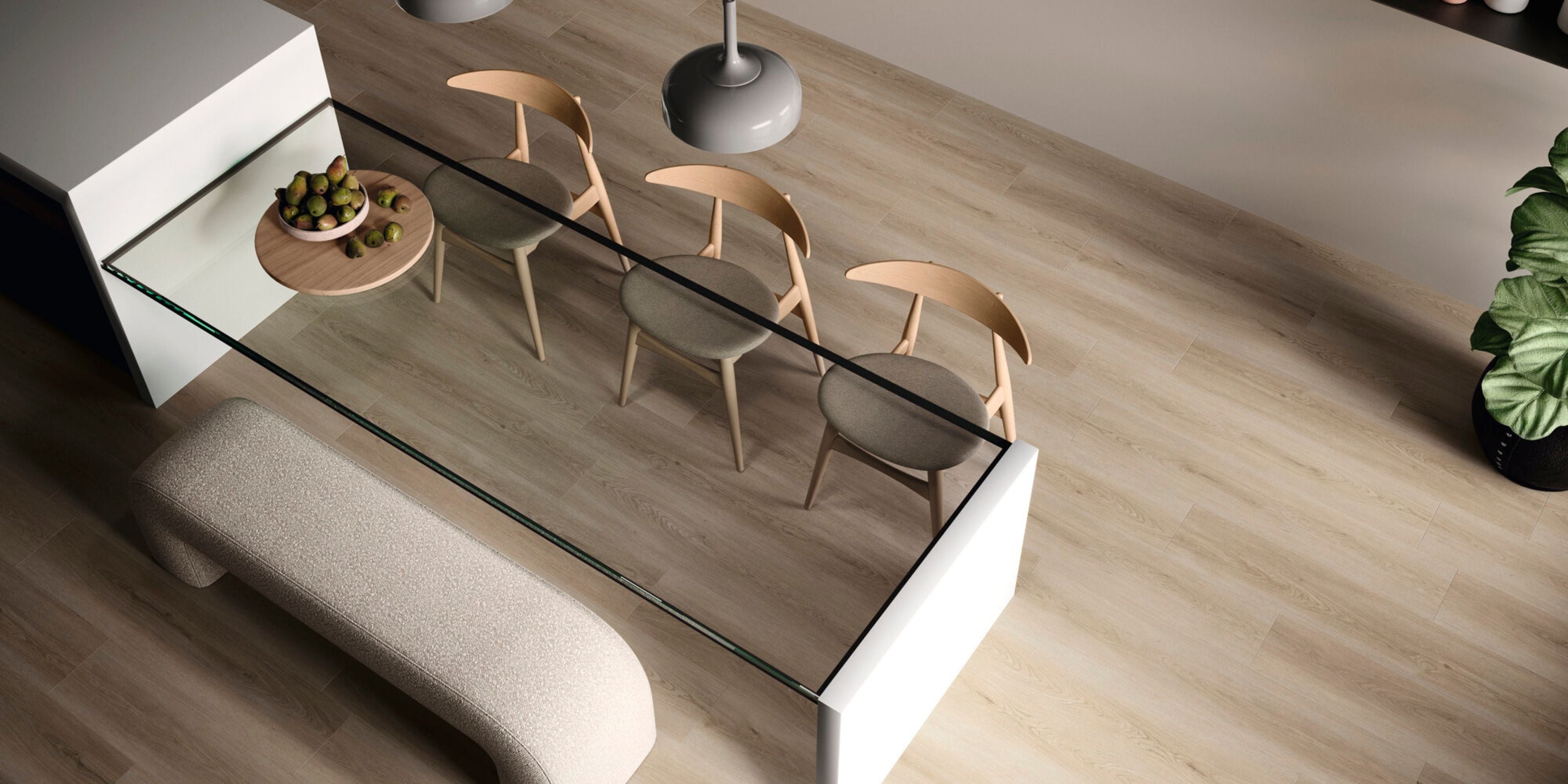 Wood Effect Porcelain Kitchen Floor Tile