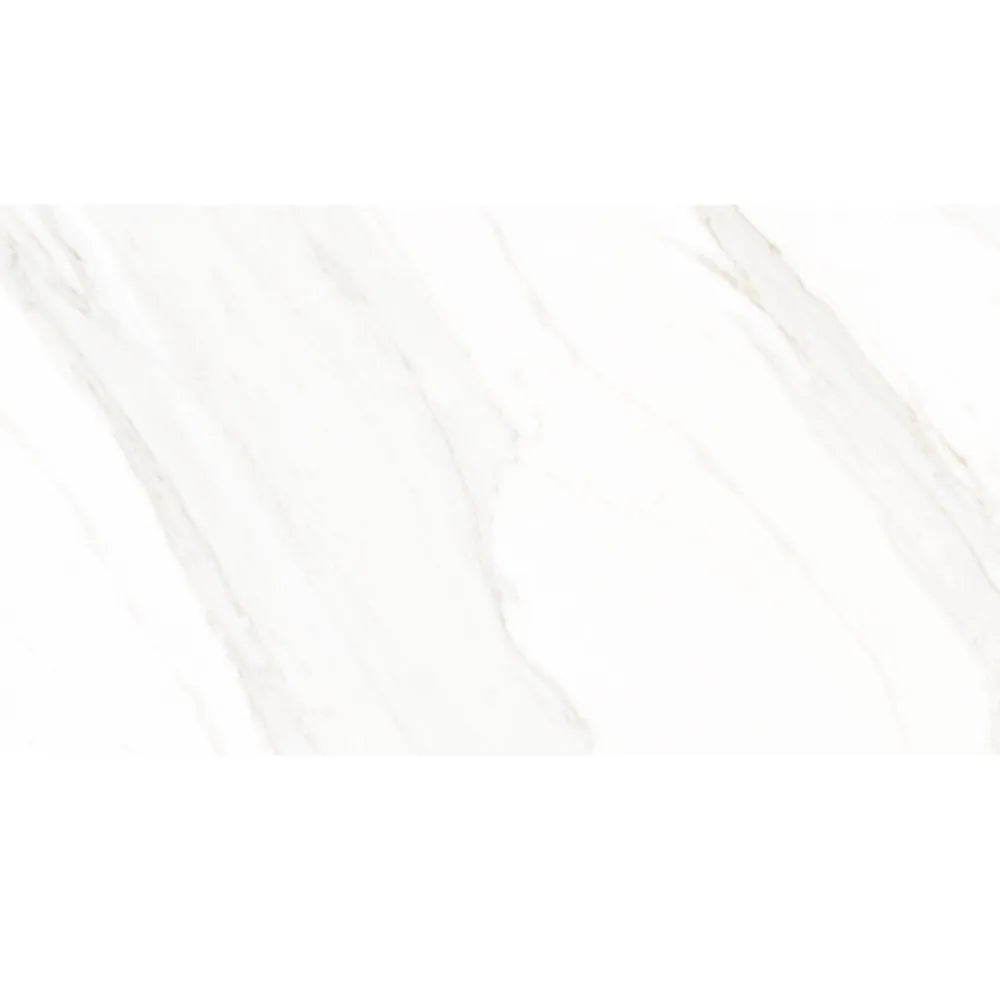 Calacata White Ceramic Marble Effect Indoor Wall Tile 30 x 60cm - Tile Outlet