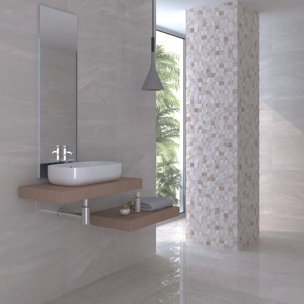 Triumph Kios Stone Effect Matt Ceramic Tile 33 x 55cm - Tile Outlet