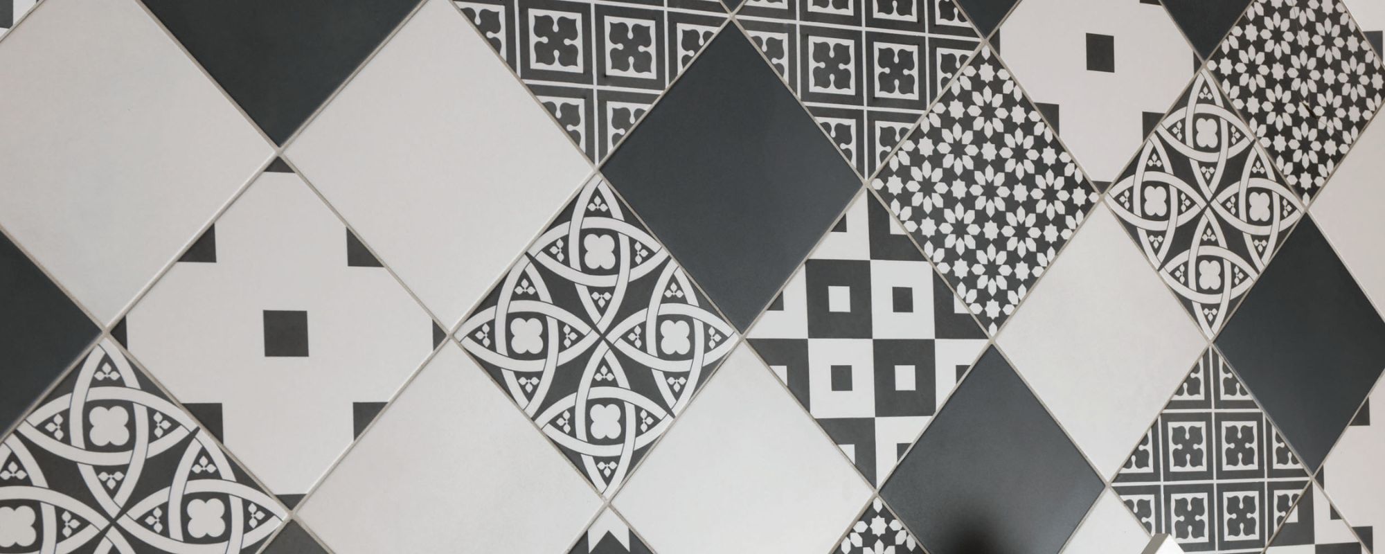 Black Patterned Wall Tiles