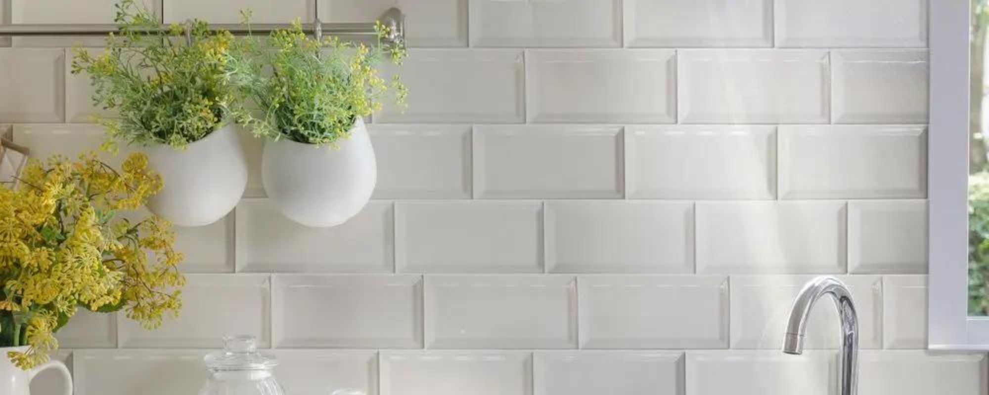 White Subway Kitchen Tiles