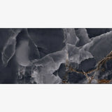 Aurora Midnight Onyx Polished Porcelain Tile 60 x 120cm Swatch