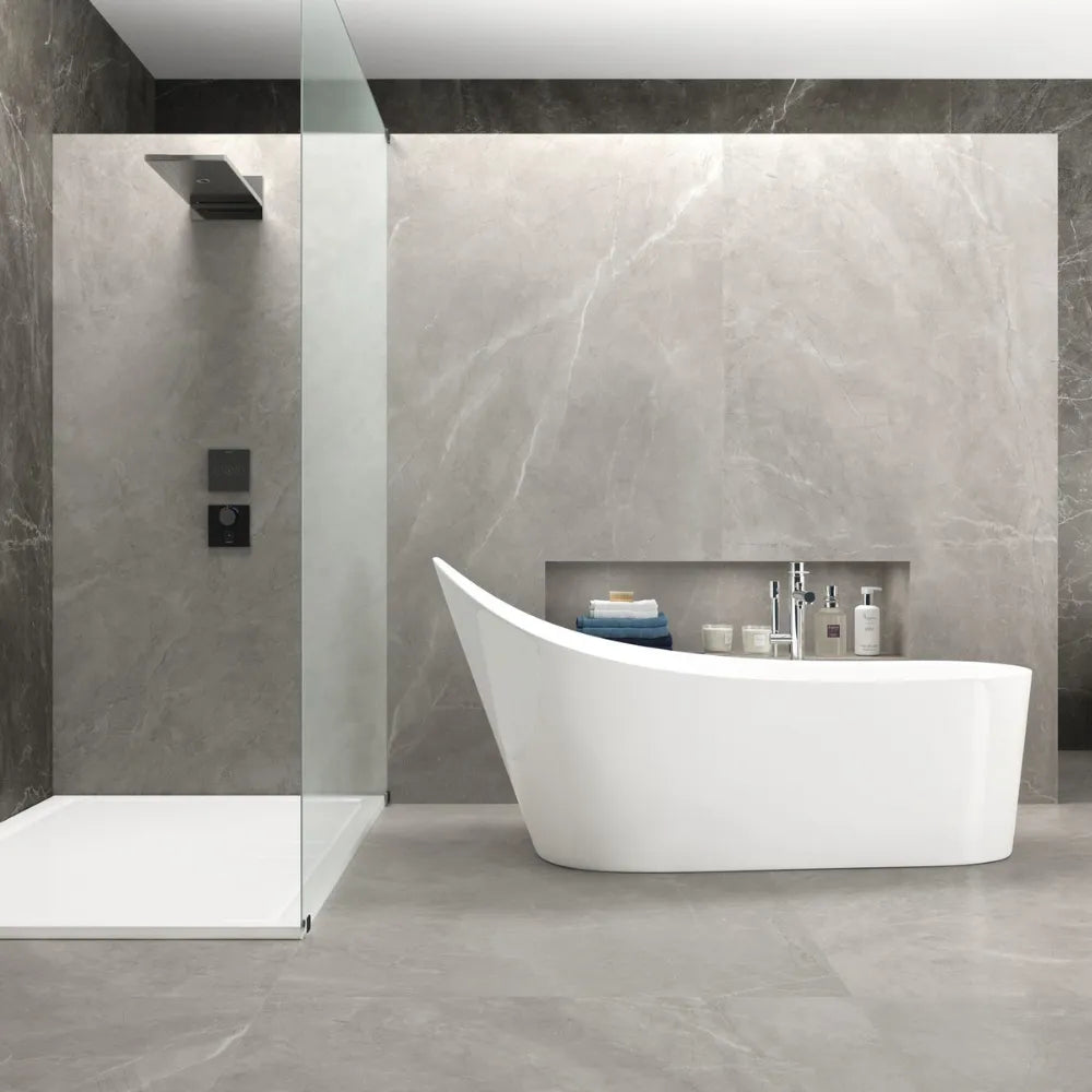 Bakuna Silver Polished 60x120cm Bathroom 2