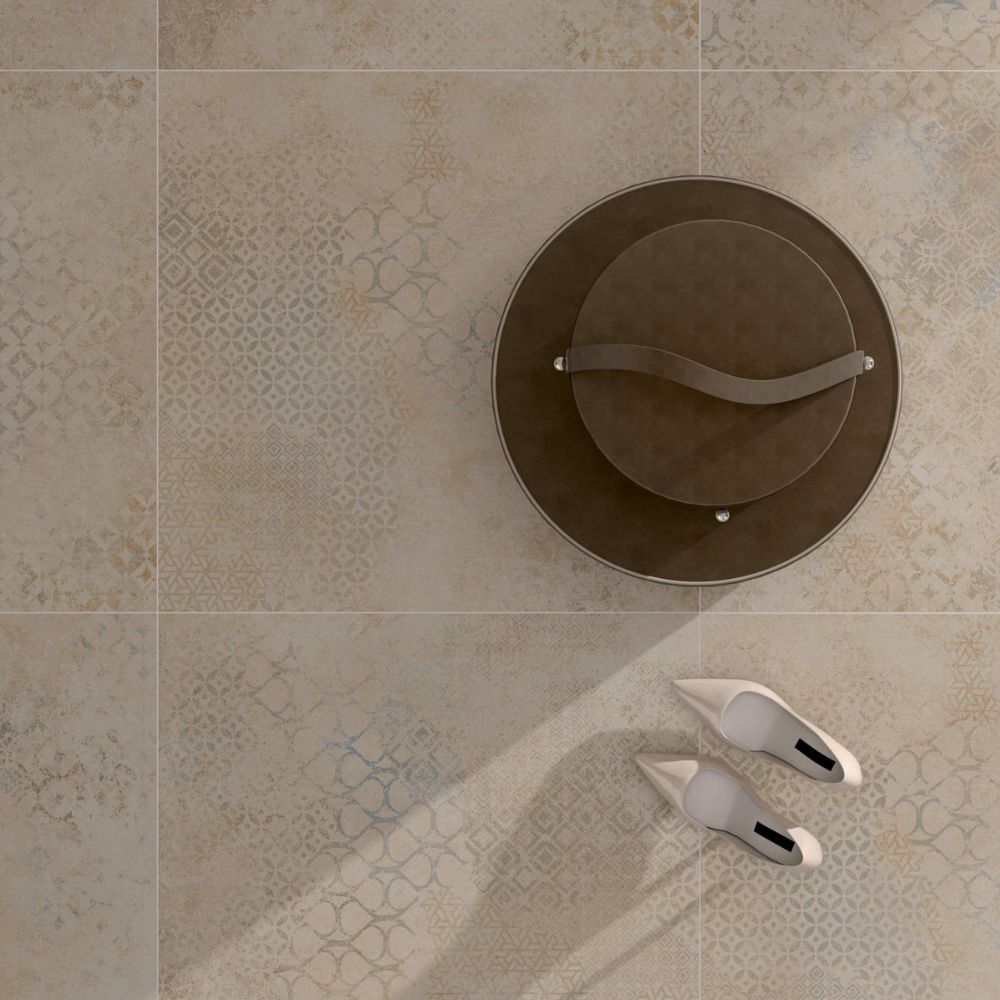 Beta Beat Beige Matt Stone Effect Porcelain Tile 60 x 120cm Flooring