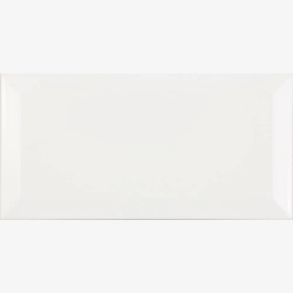 Bisaldo White Subway Polished Ceramic Tile 7.5 x 15cm - Tile Outlet
