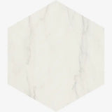 Bordaux Hexagon White 13.9x16cm Swatch