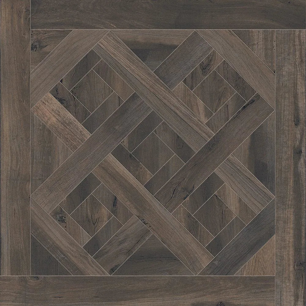 Catalan Gist Wenge 90 x 90cm Rectified wood effect tile swatch Tile Outlet