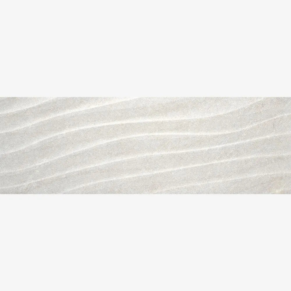 Dune Crestone White 25 x 75cm Decor Wall Tile