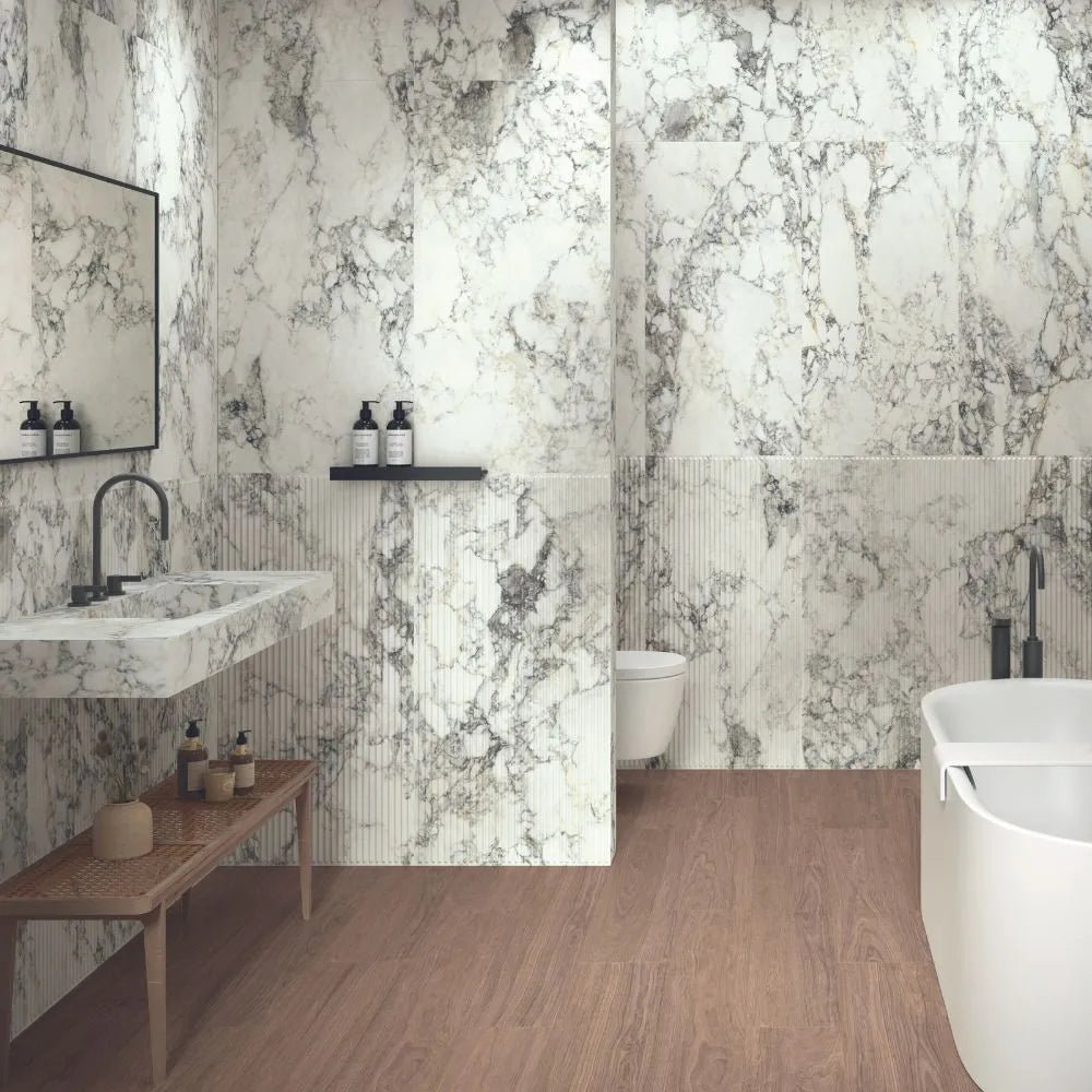 Etruscan White 60 x 120cm matt Rect Bathroom