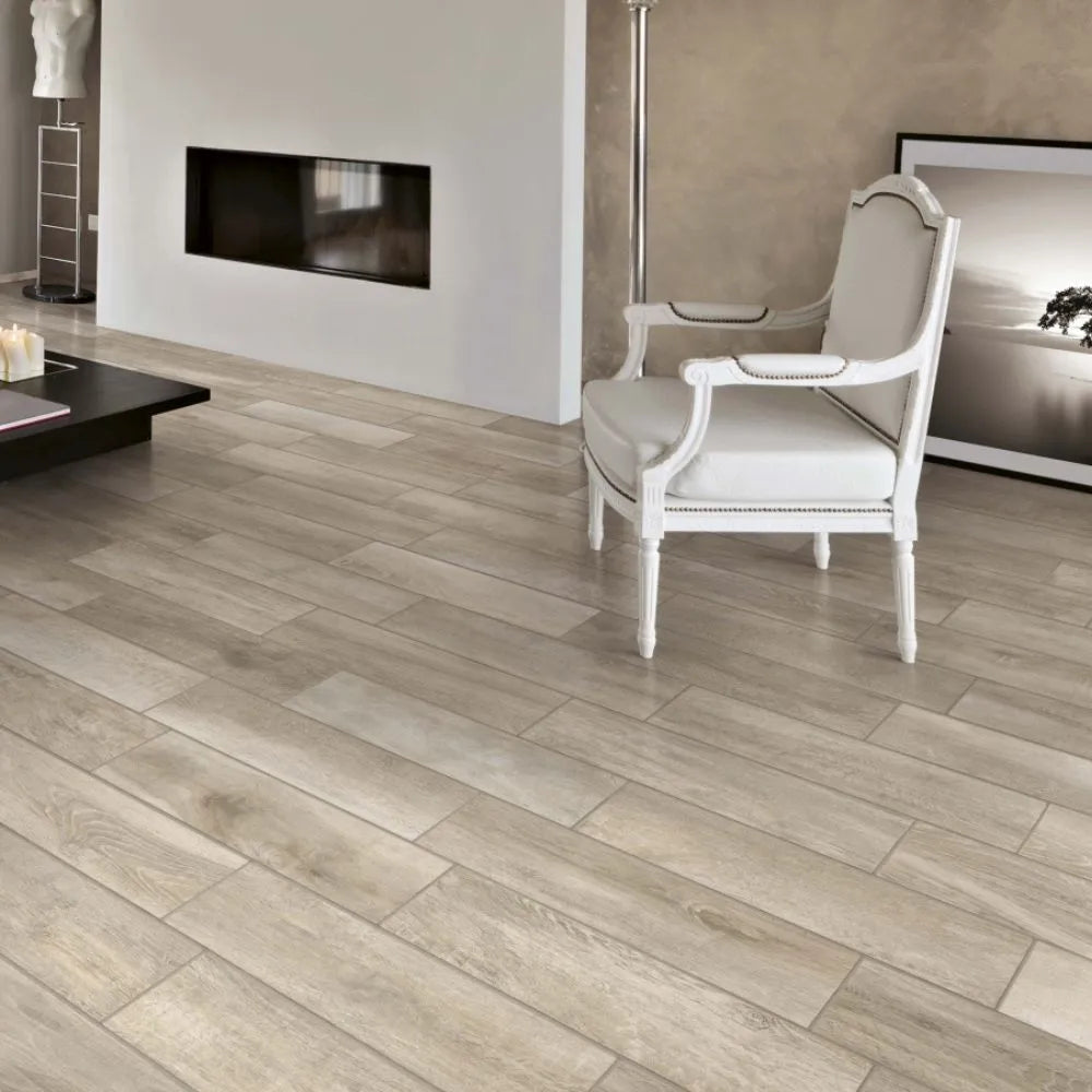 Forest Wood Beige 7.5 x 45cm Lining Room Floor