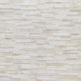 Kube WHite Stone Effect Mosaic Tile 15 x 61cm wall Swatch