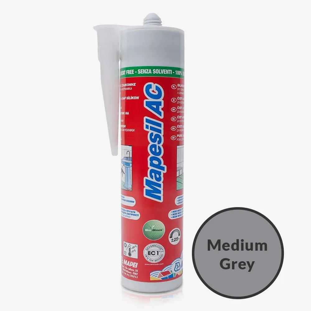 Mapesil Ac Silicone 310ml - Medium Grey | Tile Outlet