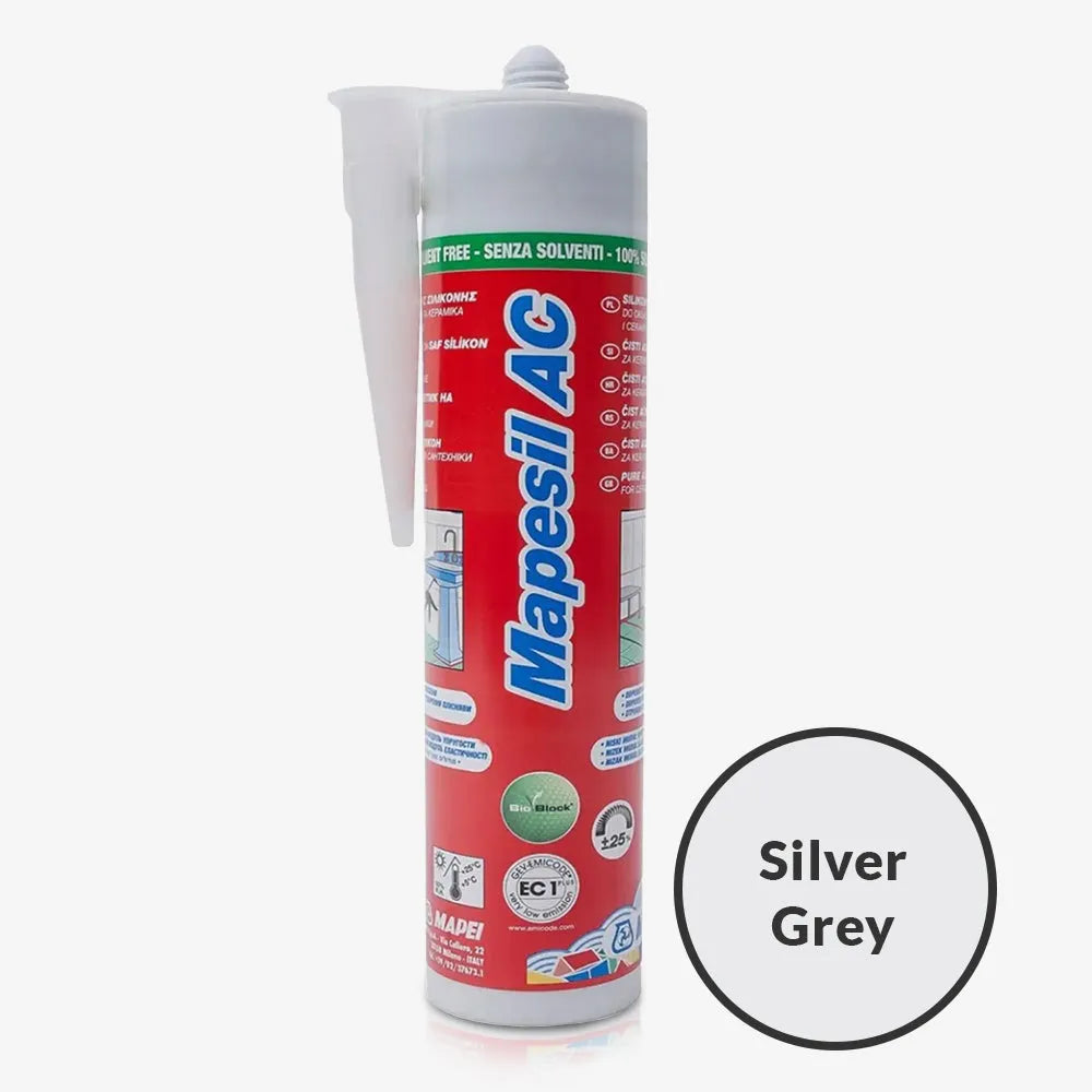 Mapesil Ac Silicone 310ml - Silver Grey | Tile Outlet