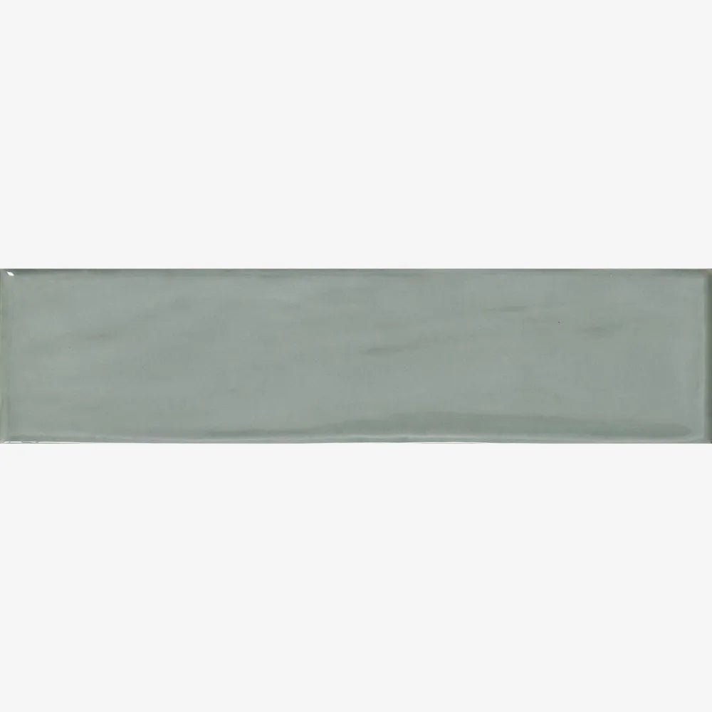 Mayolica Fern 7.5 x 30cm ceramic wall tile swatch