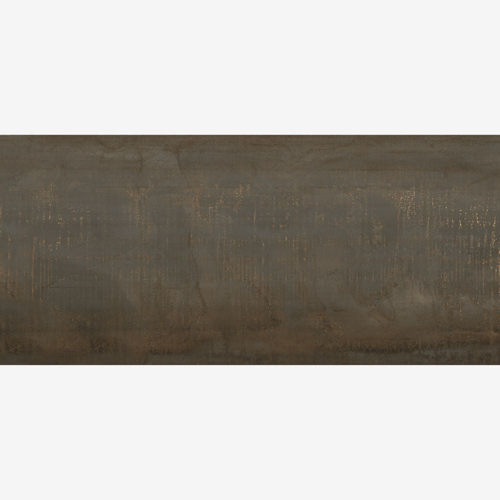 Metalizzed Rust Brown Metal Effect Tile 120 x 260cm Tile Swatch