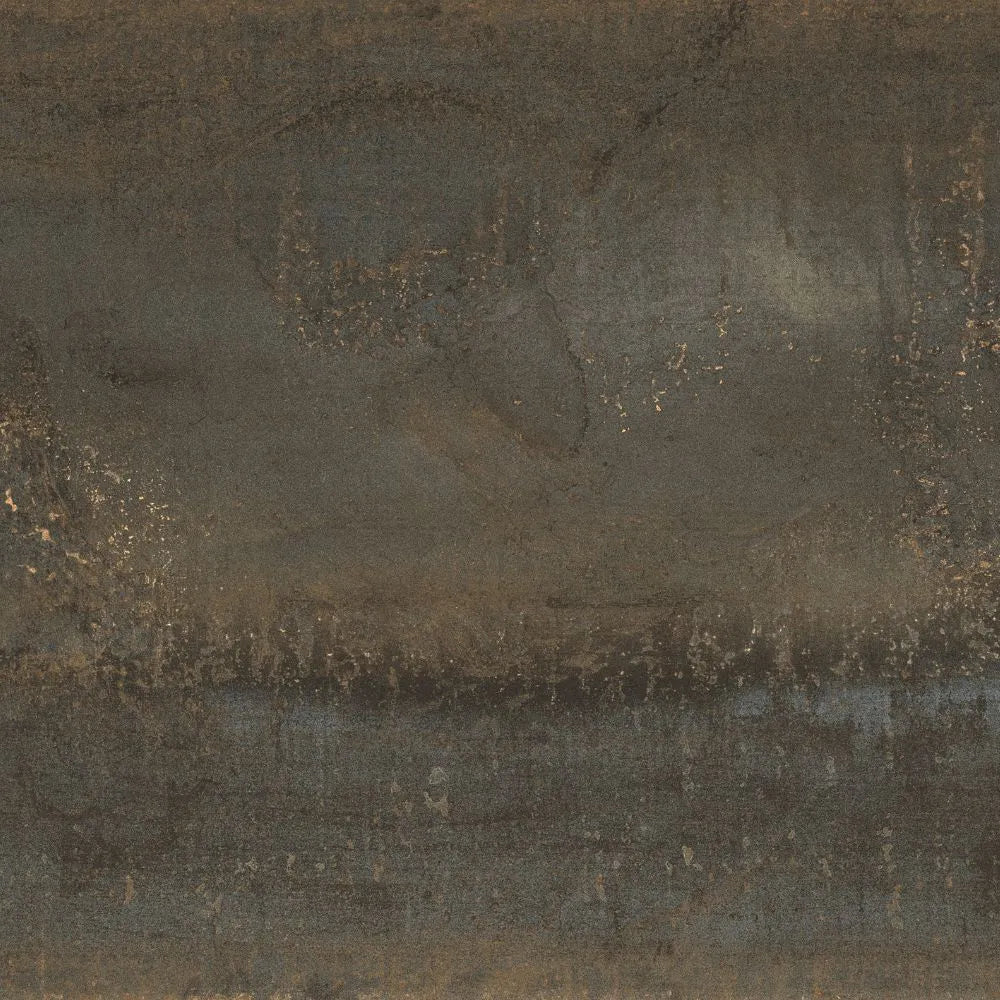 Metalizzed Rust Brown Metal Effect Tile 60 x 60cm