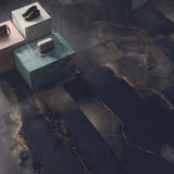 Milano Vittorio Black Onyx Porcelain Tile 60 x 120cm Boutique Flooring