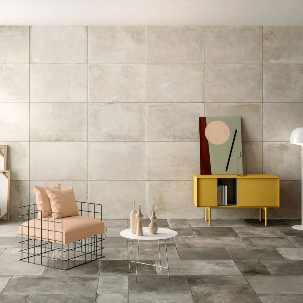 Musee Fabre Talco Stone Porcelain Tile Living Room Wall