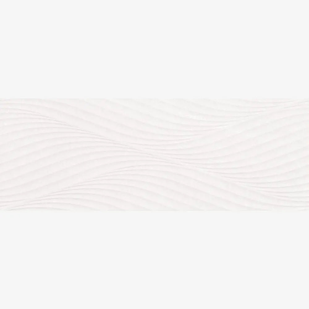 Nuet White Stone Wall Tile Décor Swatch