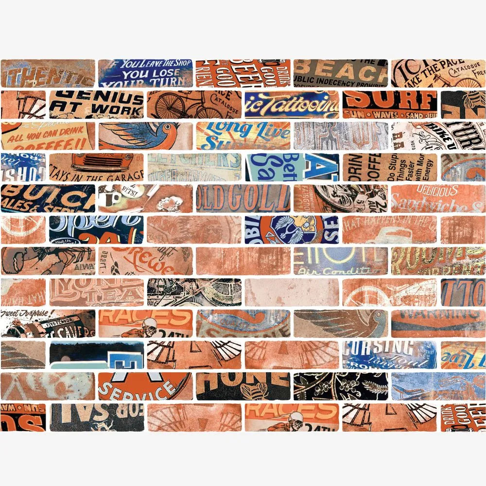 Old Wall Street Vintage Decor 7.5 x 25cm Tile Pattern Swatch