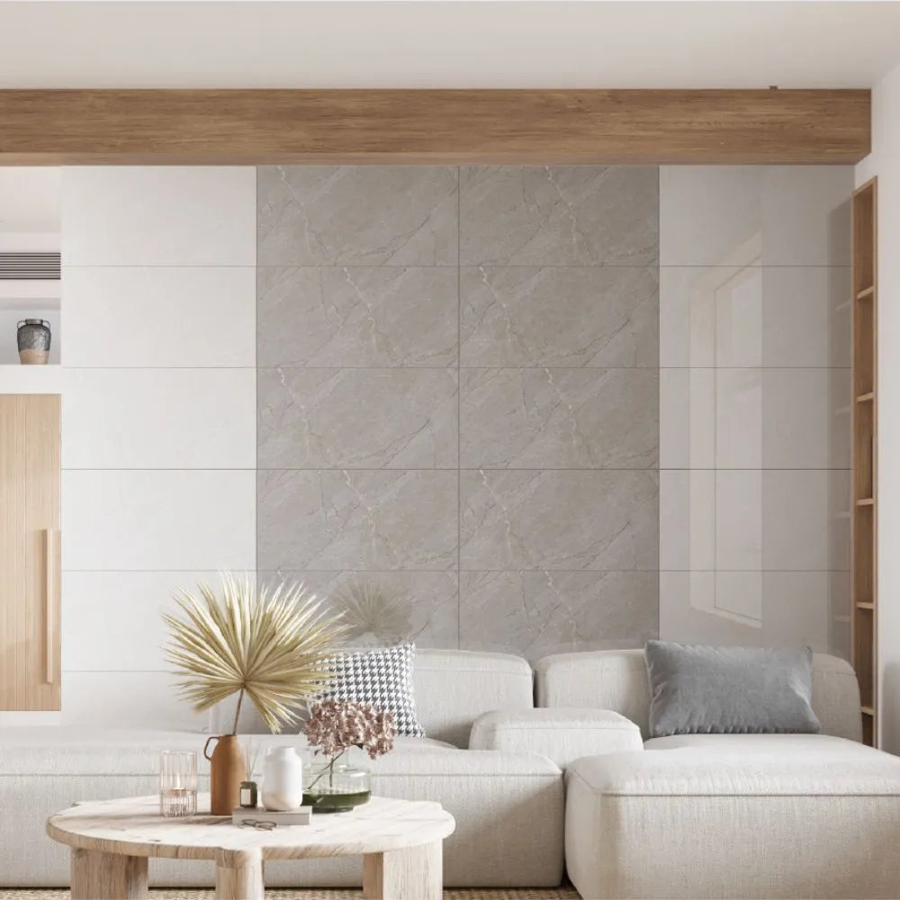 Palm Dark 30 x 60cm Gloss TIle Living Room Wall