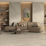 Rutland Stone MEllow Matt REct Stone Effect Tile Living Room FLoor and WAll