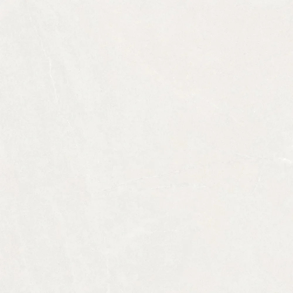 Seierra Blanco white stone effect tile swatch 120 x 120cm