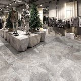 Tarentino Stone Grigio 60 x 120cm Matt Stone Effect Floor and Wall Tile Shop Floor