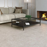 Townhall Taupe Stone Effect Matt Porcelain Tile 30 x 61cm Living Room Floor