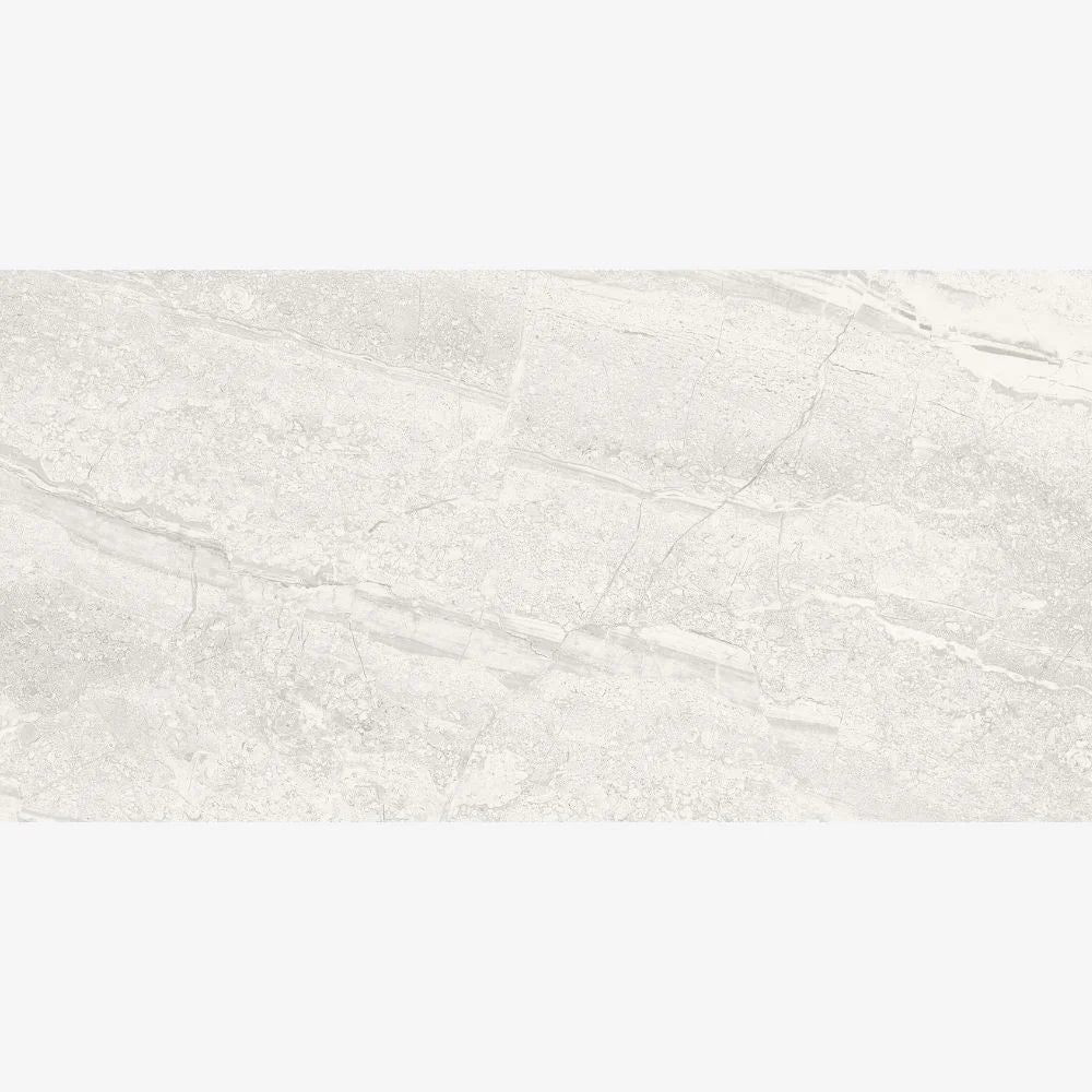 Travstone Gris 30 x 60cm Glossy Stone Effect Porcelain TIle Swatch