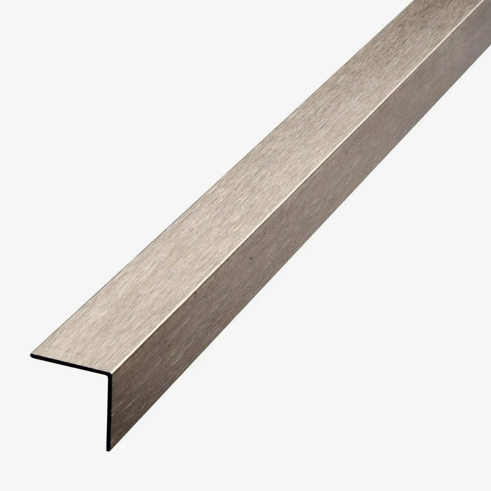 Aluminium Stainless Steel Effect Tiling Corner Guard - Tile Outlet