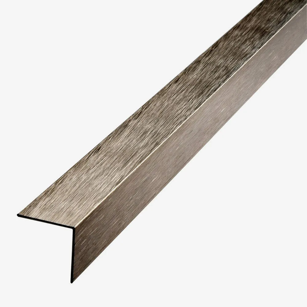 Aluminium Stainless Steel Effect Tiling Corner Guard - Tile Outlet