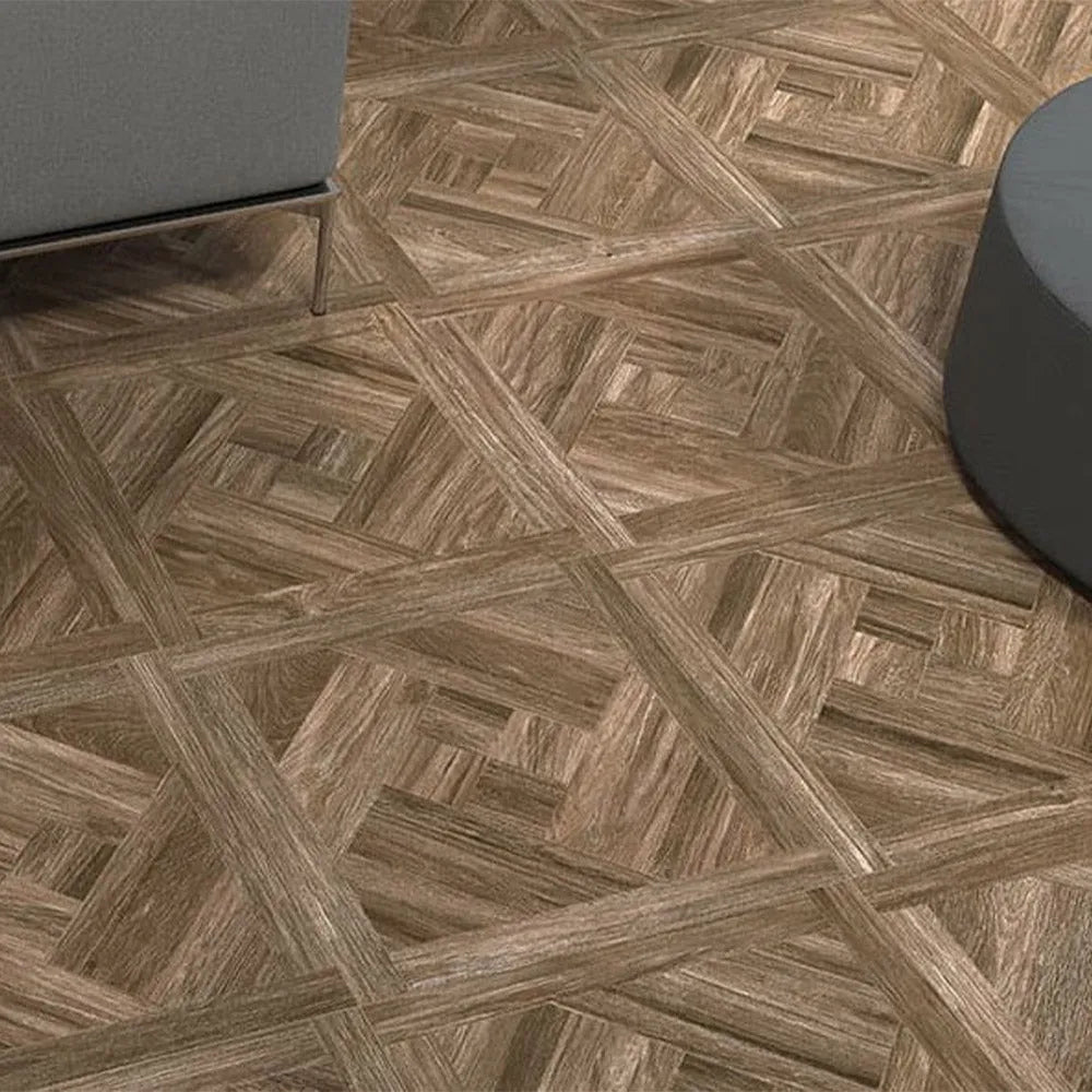 Bosco Dark Mosaic Wood Effect Tile - Tile Outlet