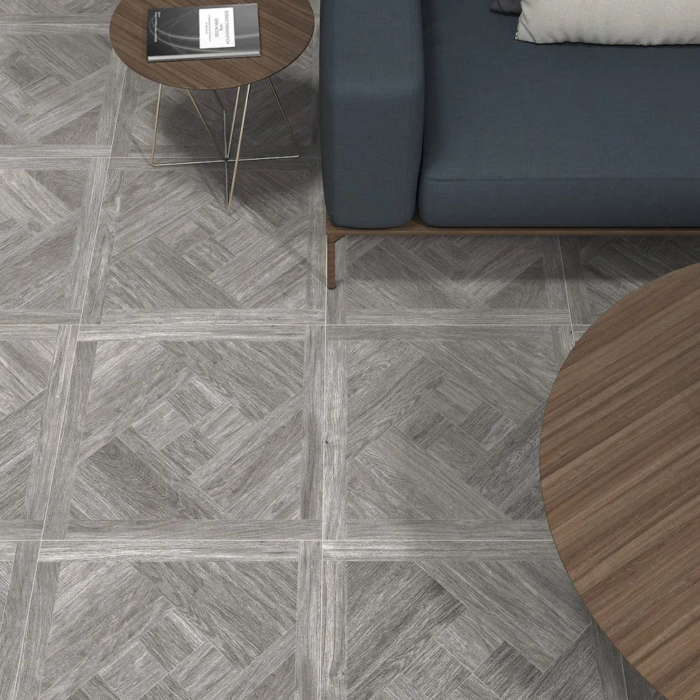 Bosco Dark Mosaic Wood Effect Tile - Tile Outlet