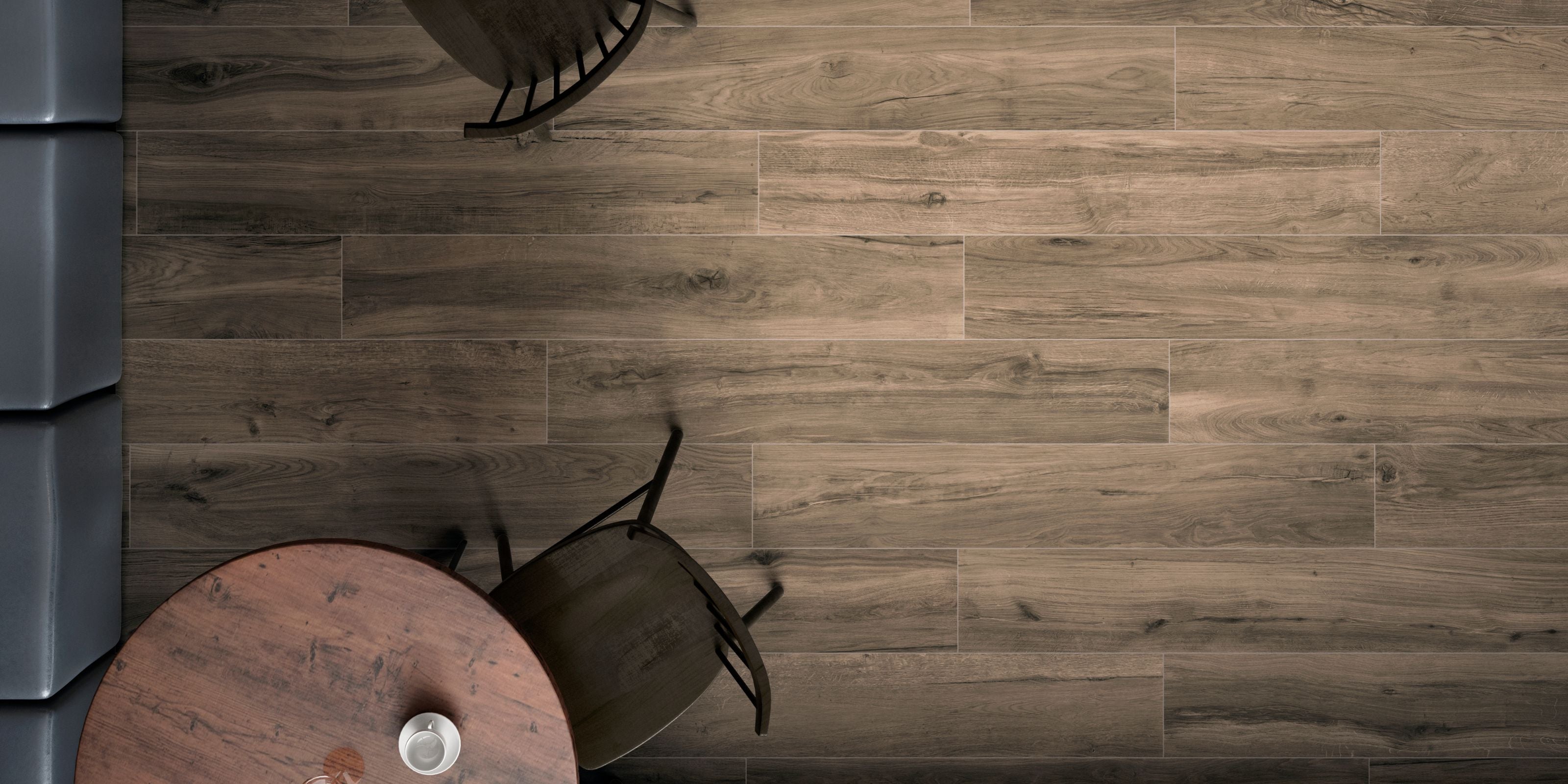 brown wood effect porcelain floor tile
