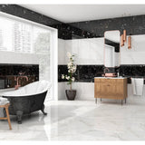 Calacata White Ceramic Marble Effect Indoor Wall Tile 30 x 60cm - Tile Outlet