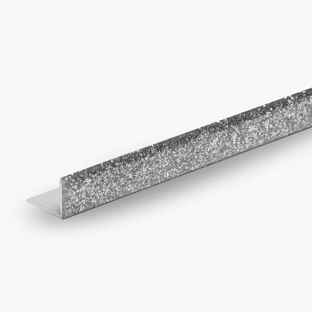 Glitter Aluminium Tiling L-Shaped Trim - Tile Outlet