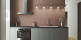 matt copper effect ceramic wall tile ,kitchen backsplash