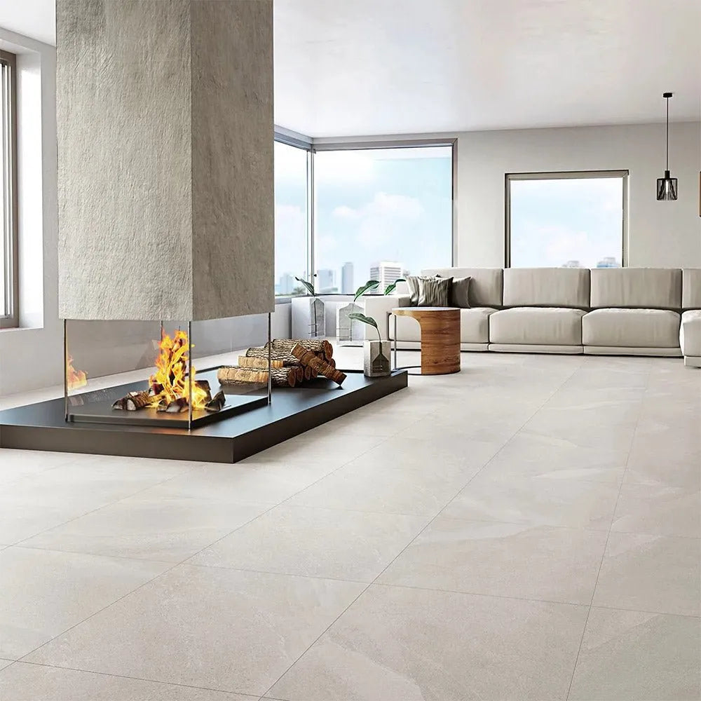 Mutaz Marengo Plain Stone Effect Tile - Tile Outlet