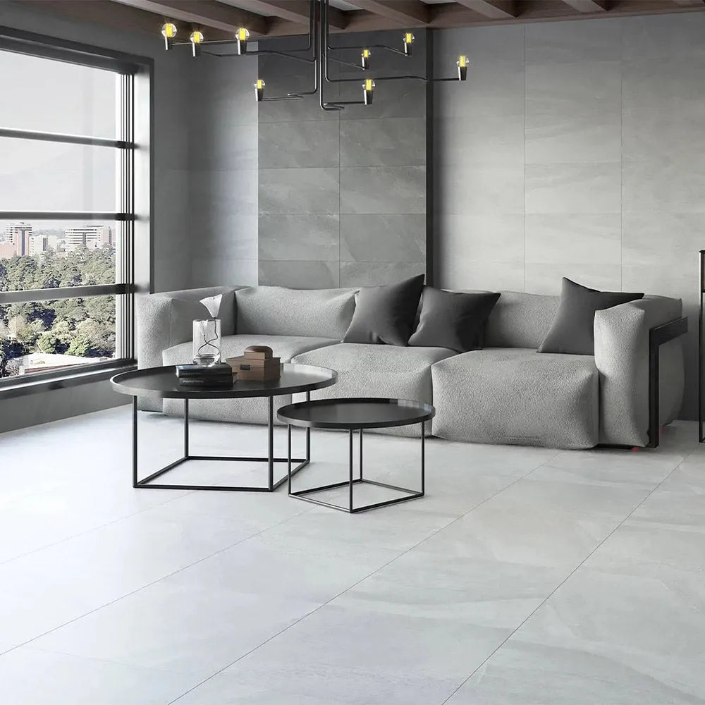 Mutaz Marengo Plain Stone Effect Tile - Tile Outlet