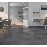 Quarry-Slate Silver Porcelain Indoor Store Effect Matt Wall & Floor Tile 30x60 - Tile Outlet