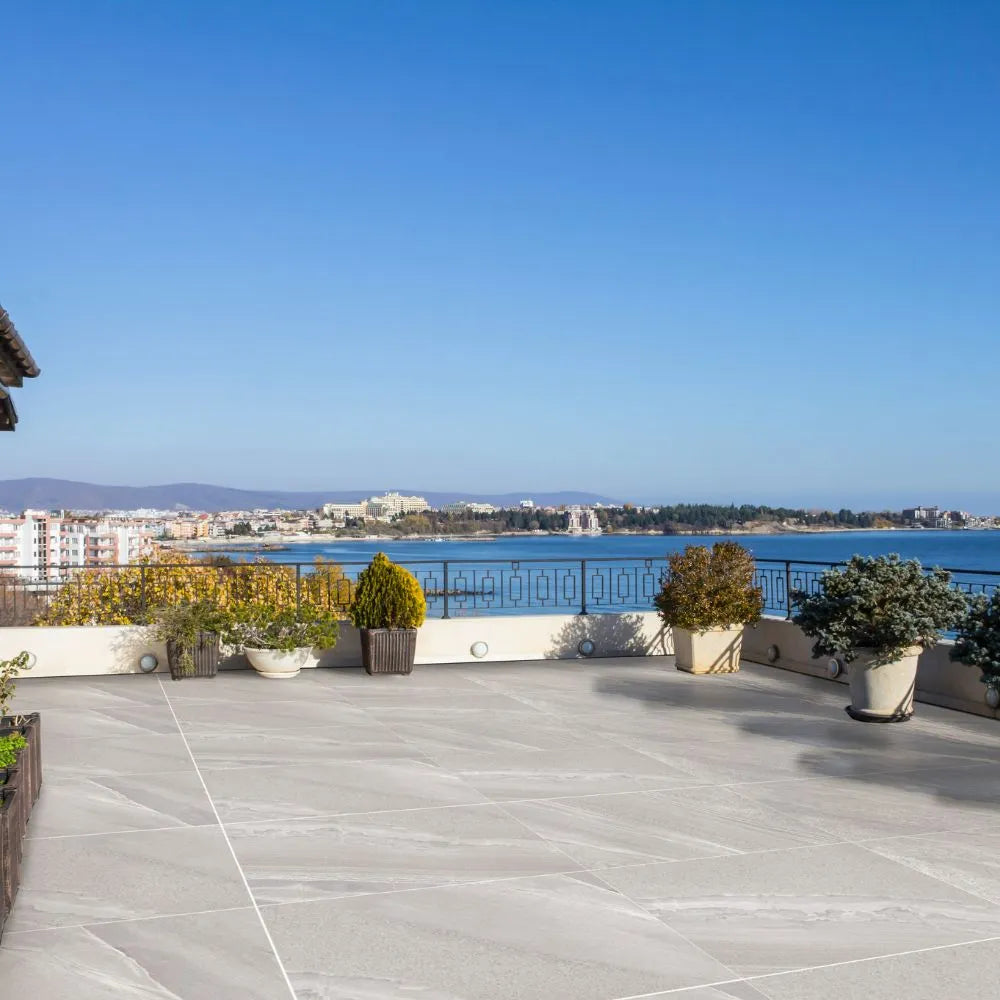 Rio Blanco Slate Effect 20mm Outdoor Porcelain Tile - Tile Outlet