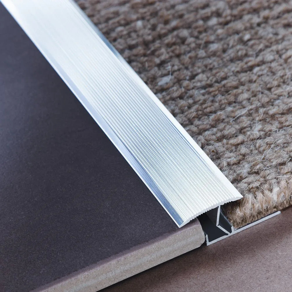 Silver Aluminium Doorway Strip | 910mm - Tile Outlet